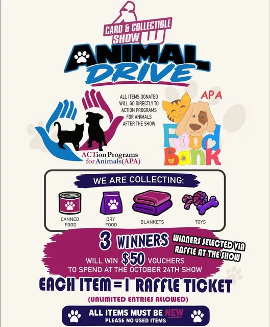 Collectibles for a Cause flyer